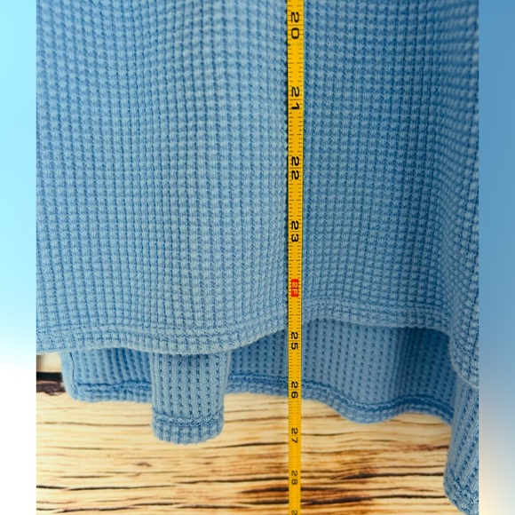 Aerie OFFLINE Women’s Blue It Takes Two To Tango Waffle Long Sleeve Top Size S - Picture 9 of 9